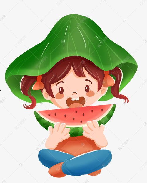夏天里吃瓜少女,少女生吃瓜的时尚新风尚